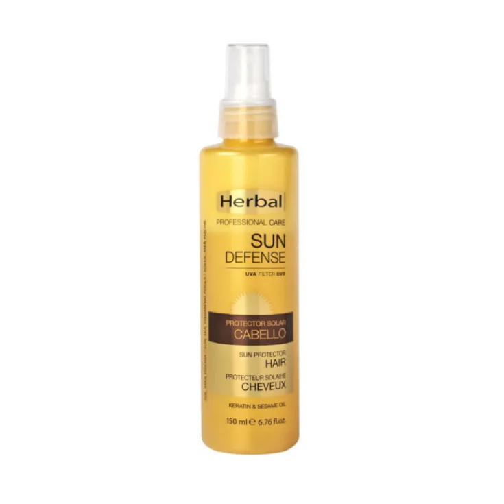 اسپری محافظ مو در برابر آفتاب هربال هیسپانیا مدل Sun Defense حجم 150 میلی لیتر | Herbal Hispania Hair Sun Protector