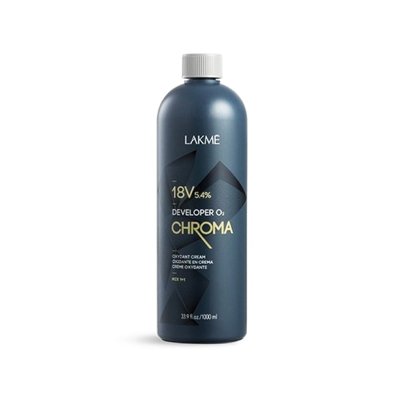 کرم اکسیدان بدون آمونیاک لاکمه کروما 8/4 درصد حجم 1000 میلی لیتر | Lakme Chroma