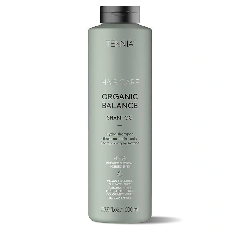 شامپو مو لاکمه مدل Teknia Organic Balance حجم 1000 میلی‌لیتر