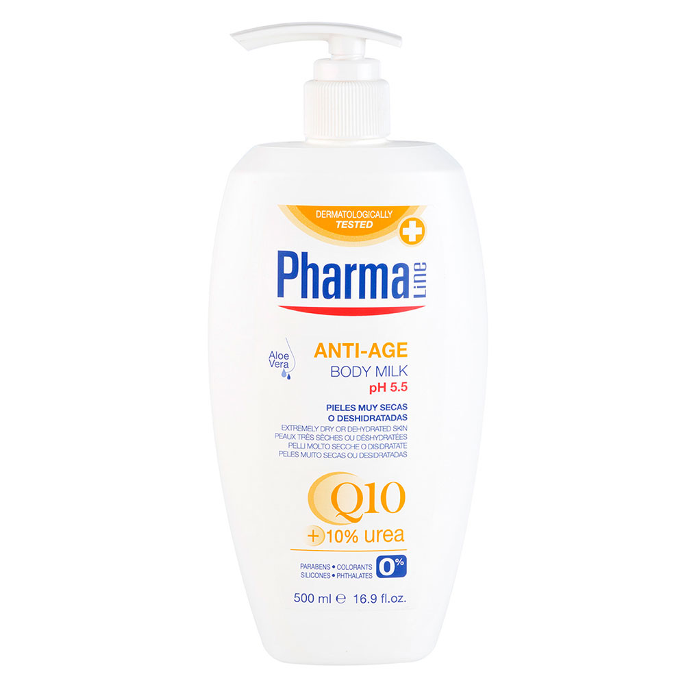 شیر بدن (لوسیون) ضد پیری فارمالاین حجم 500 میلی لیتر - PharmaLine ANTI-AGE BODY MILK