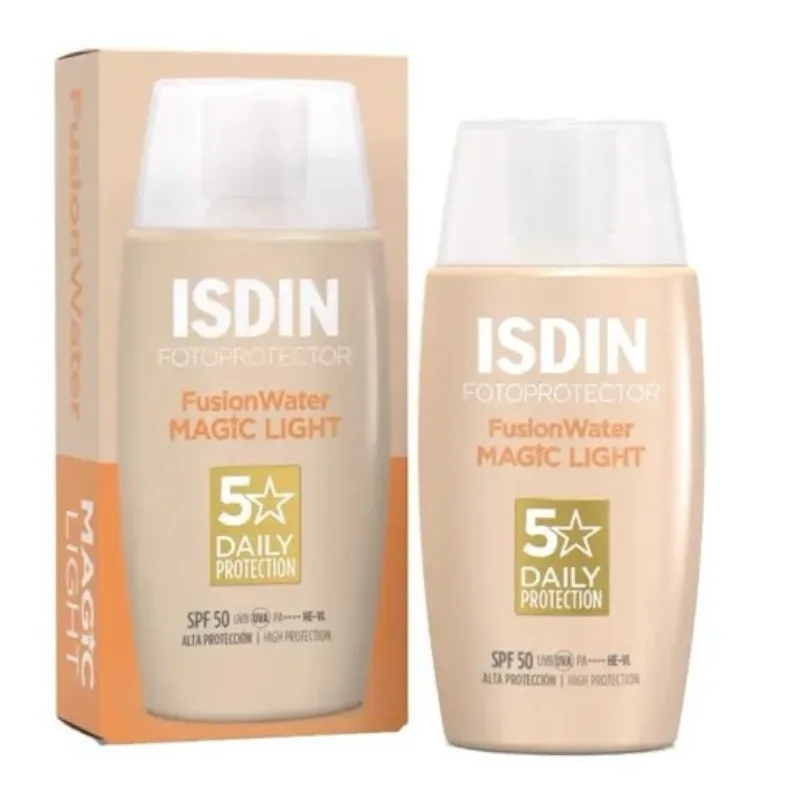 ضدآفتاب رنگی لایت بژ مجیک SPF50 حجم 50 میل | ایزدین (اورجینال) isdin