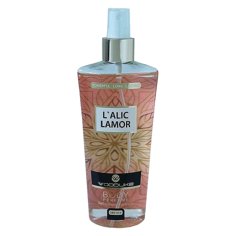 بادی اسپلش زنانه وودلایک مدل lamor حجم 250 میلی لیتر