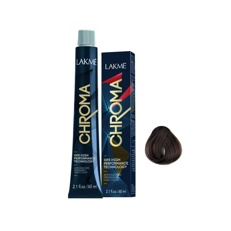 رنگ مو لاکمه سری CHROMA شماره 7.17 حجم 60 میلی لیتر رنگ دودی