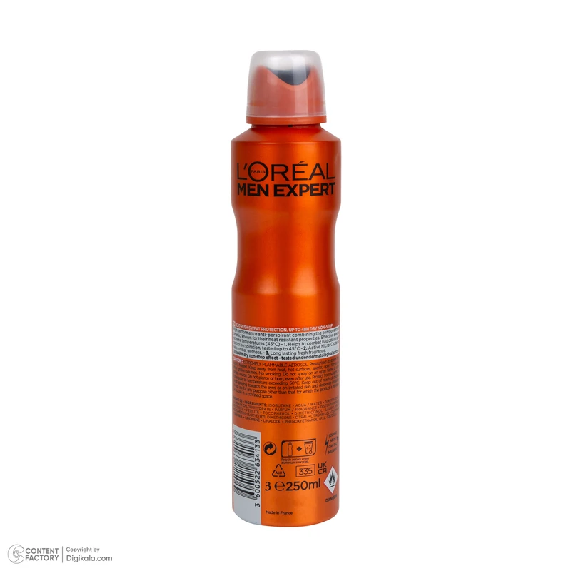 اسپری ضدتعریق مردانه لورآل مدل Thermic Resist حجم 250 میلی‌لیتر
