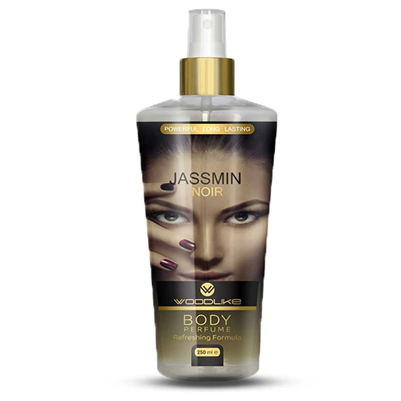 بادی اسپلش زنانه وودلایک مدل Bvlgari jassmin noir حجم 250 میلی لیتر